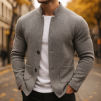 Men's Textured Wool Blend Cardigan – Smart Layer