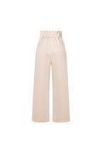 Linen High Waist Wide-Leg Trousers Tie Belt - Classic Fit