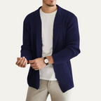 Men's Open Front Knit Cardigan – Relaxed Longline Fit