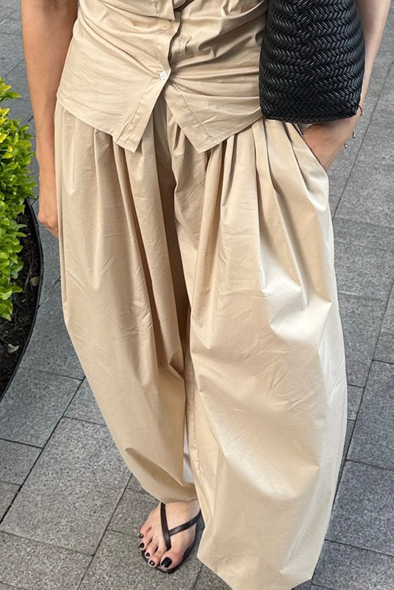 Women's Baggy Pants – Balloon-Leg Statement Fit