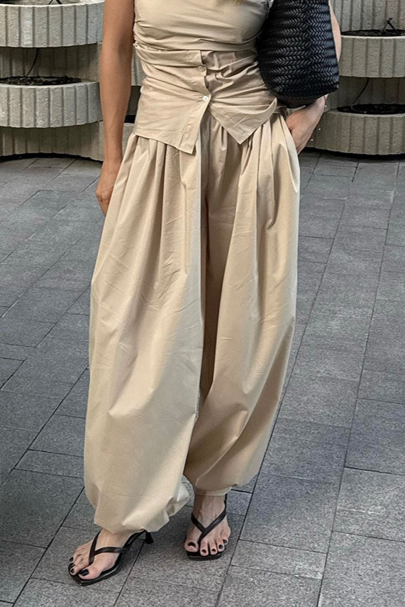 Women's Baggy Pants – Balloon-Leg Statement Fit
