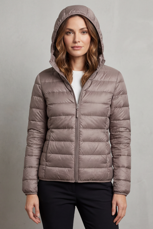 Aela – Ultra light – Packable hooded puffer jacket