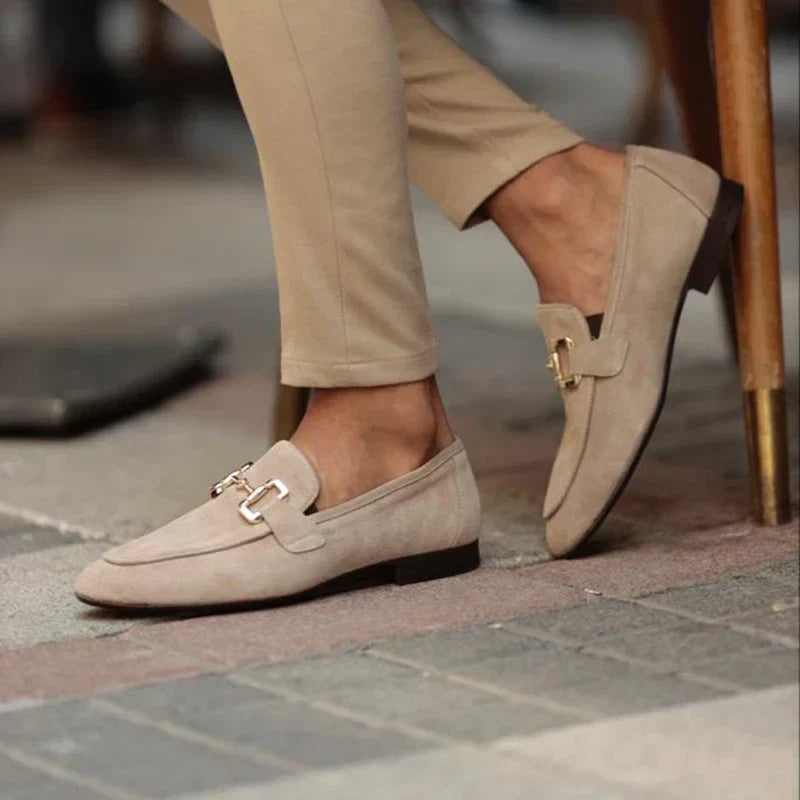 Suede Bit Loafers Horsebit Hardware Slip-On - Dress Wear