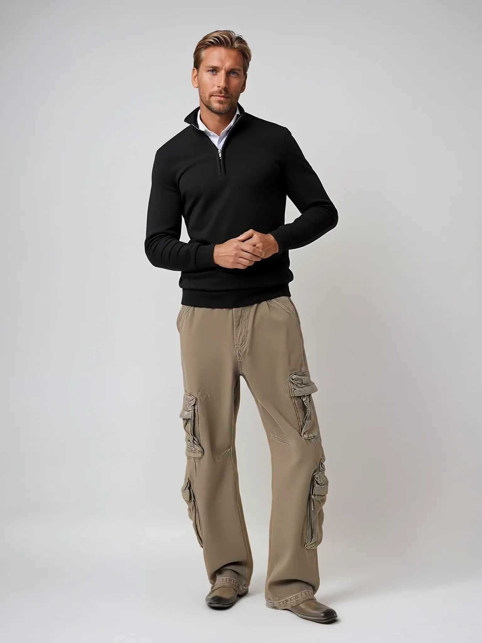 Half-Zip Sweater Pullover - Regular Fit
