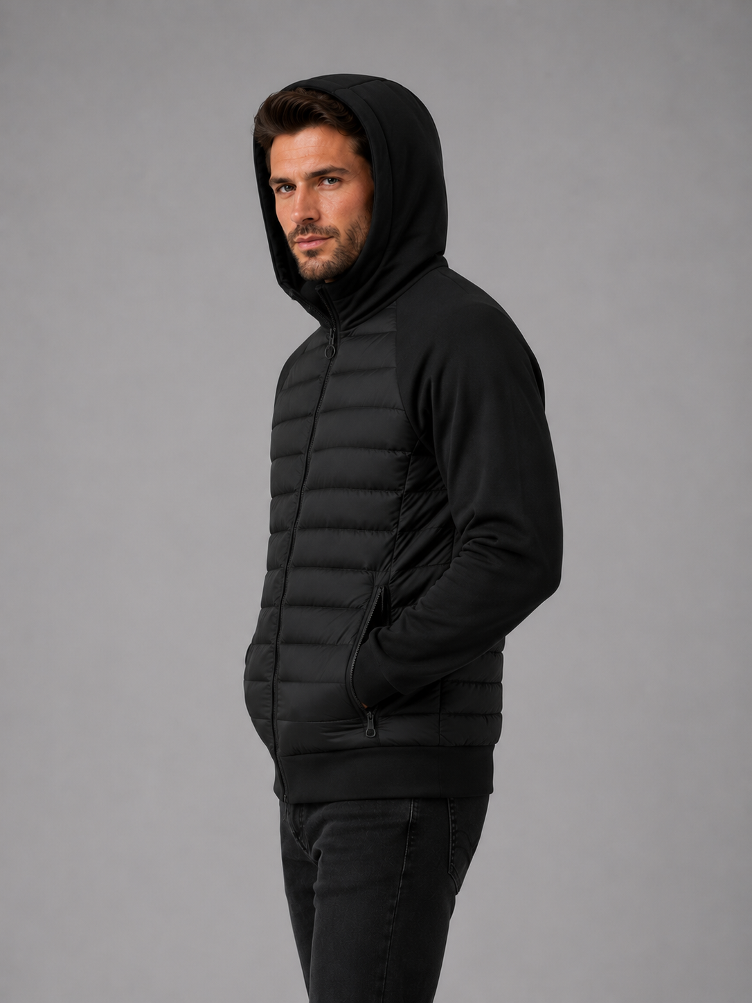 Men's Hooded Padded Quilet Jacket – Everyday Layer