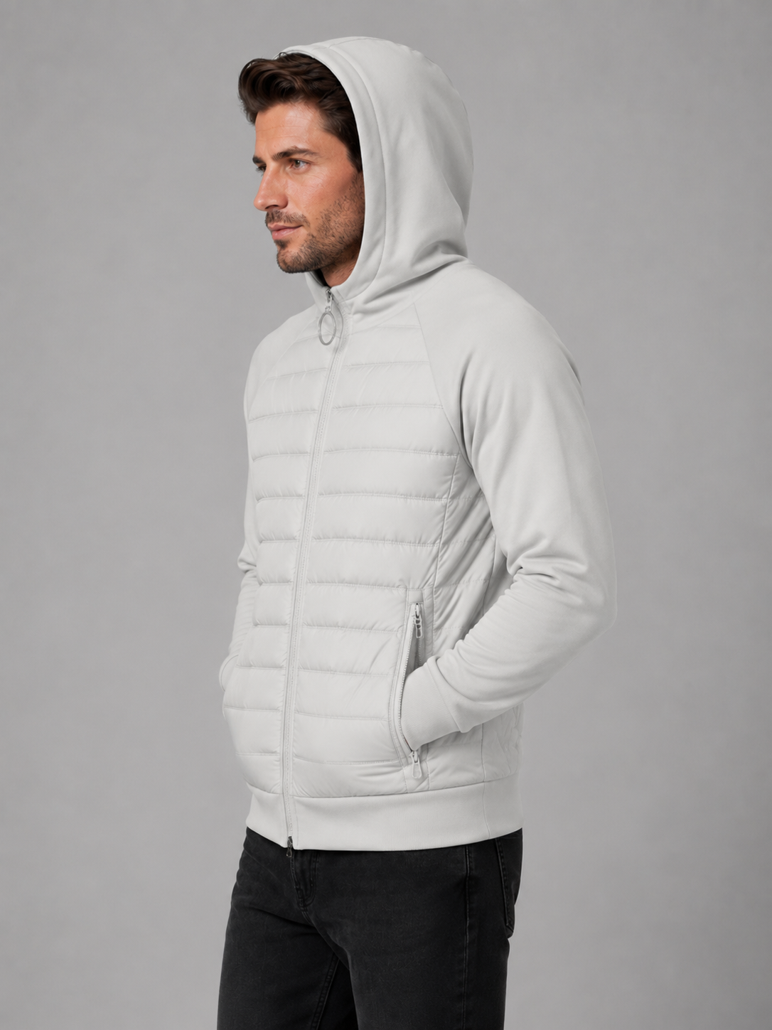 Men's Hooded Padded Quilet Jacket – Everyday Layer