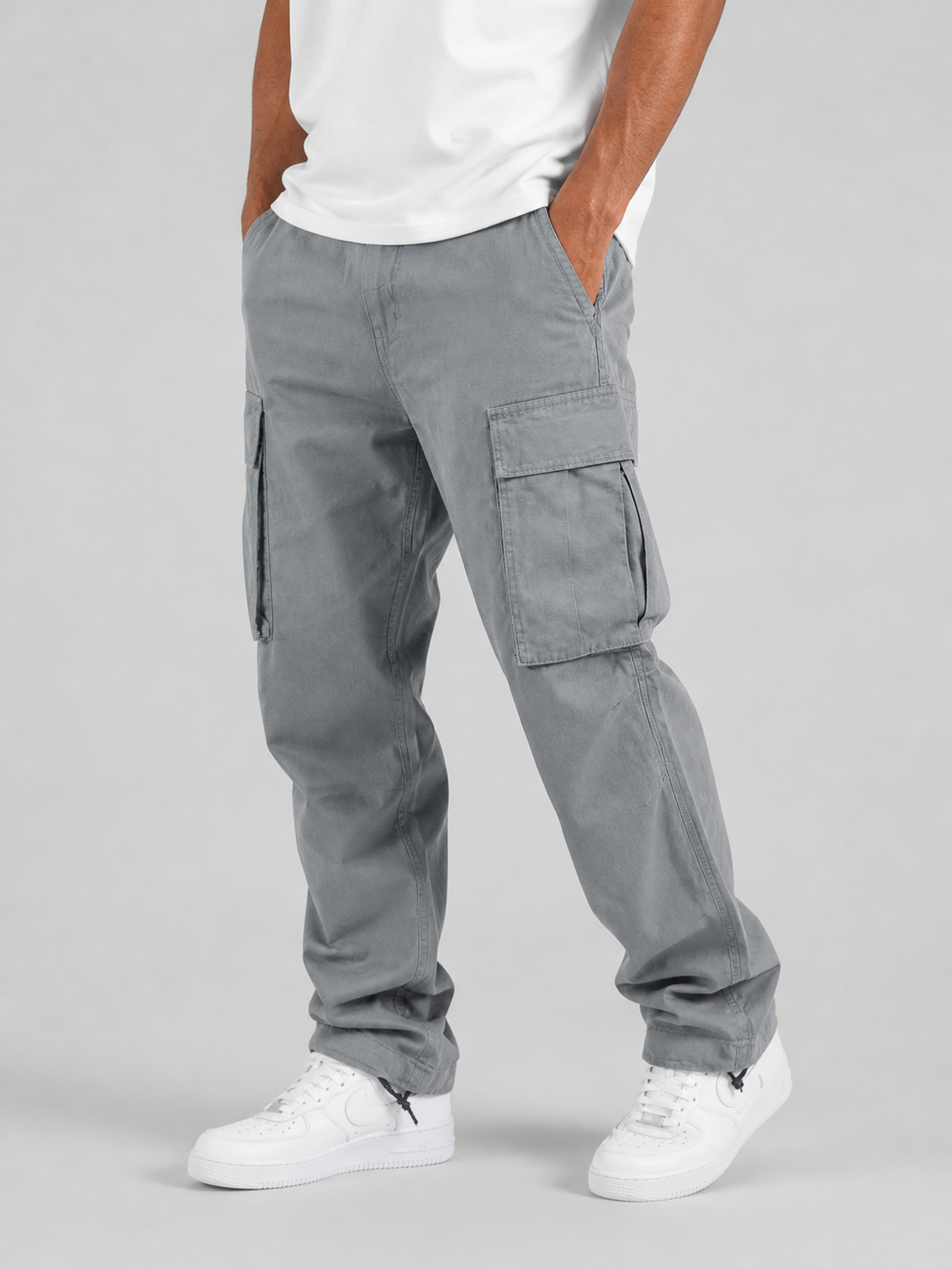 Men's Straight-Leg Cargo Pants – Relaxed Utility Fit