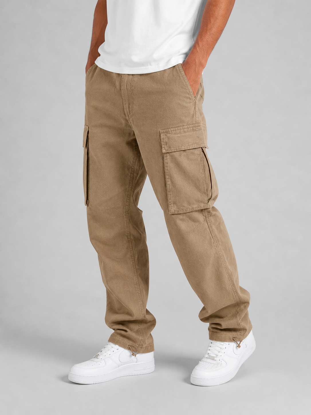 Men's Straight-Leg Cargo Pants – Relaxed Utility Fit