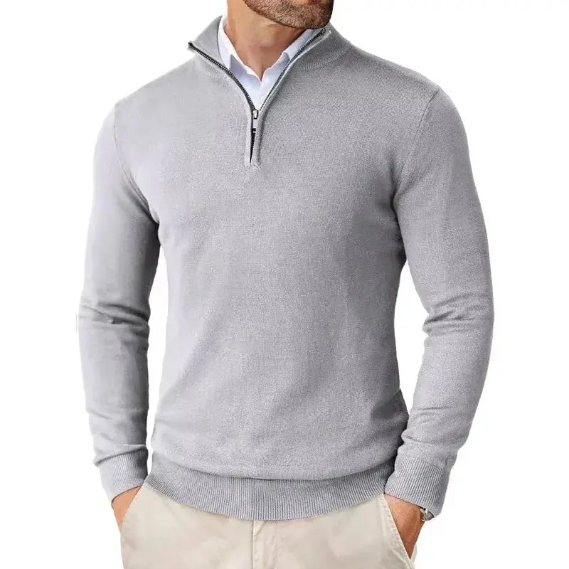 Men's Half Zip Sweater Pullover - Normal Fit