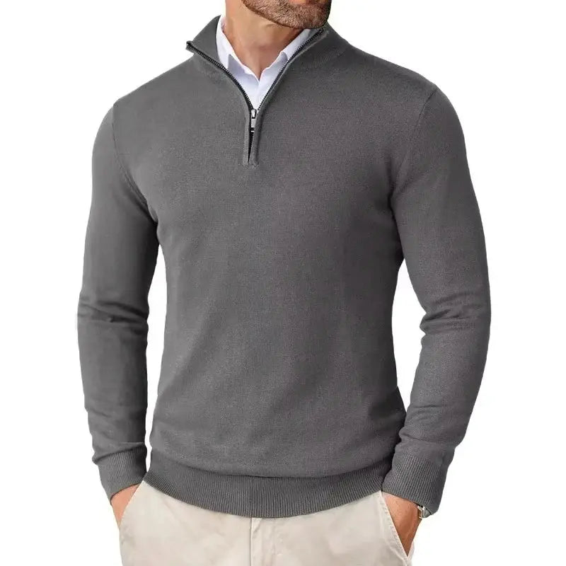Men's Half Zip Sweater Pullover - Normal Fit