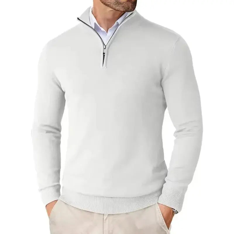 Men's Half Zip Sweater Pullover - Normal Fit