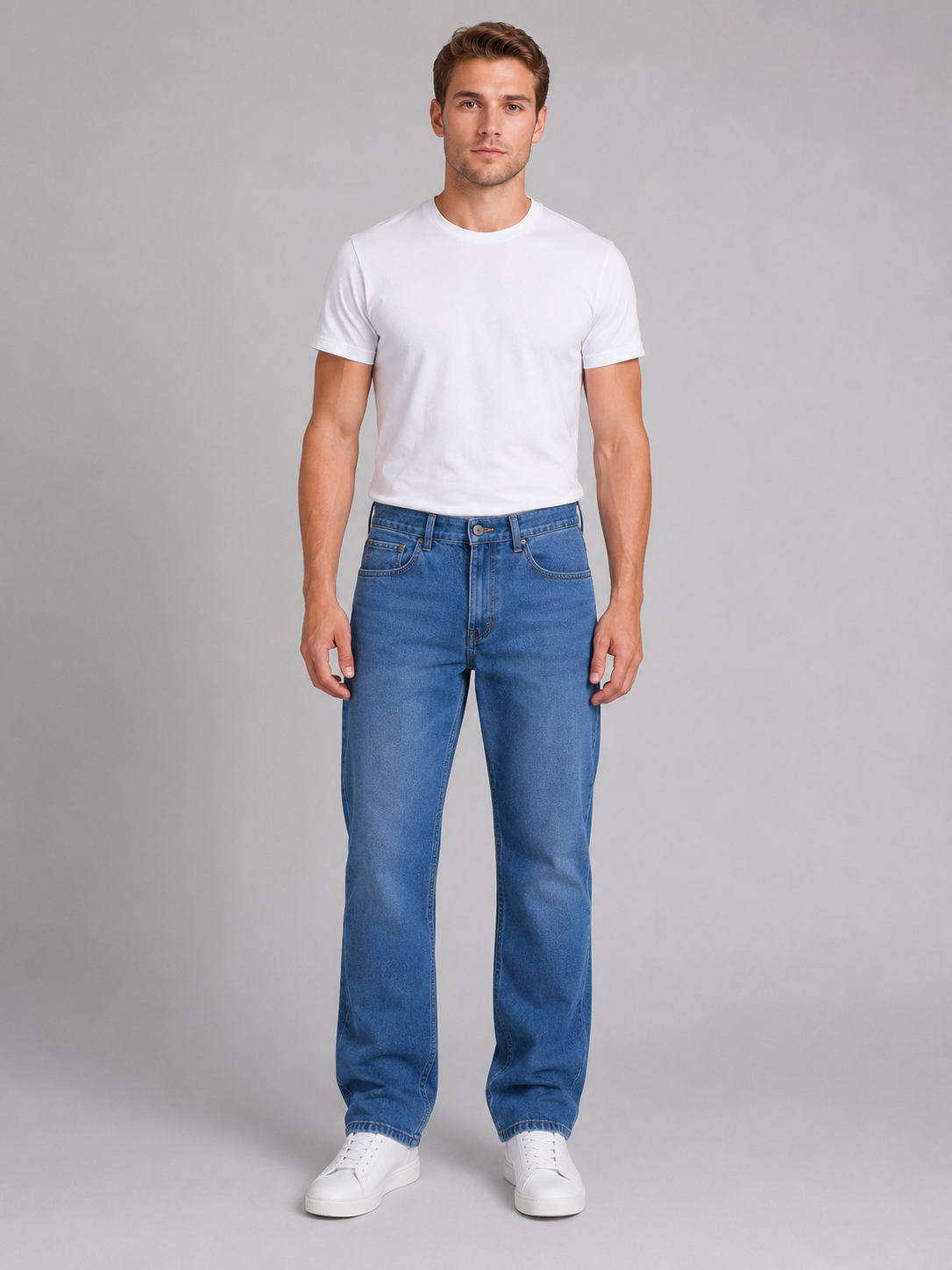 Men's Five-Pocket Straight-Leg Jeans – Everyday Fit