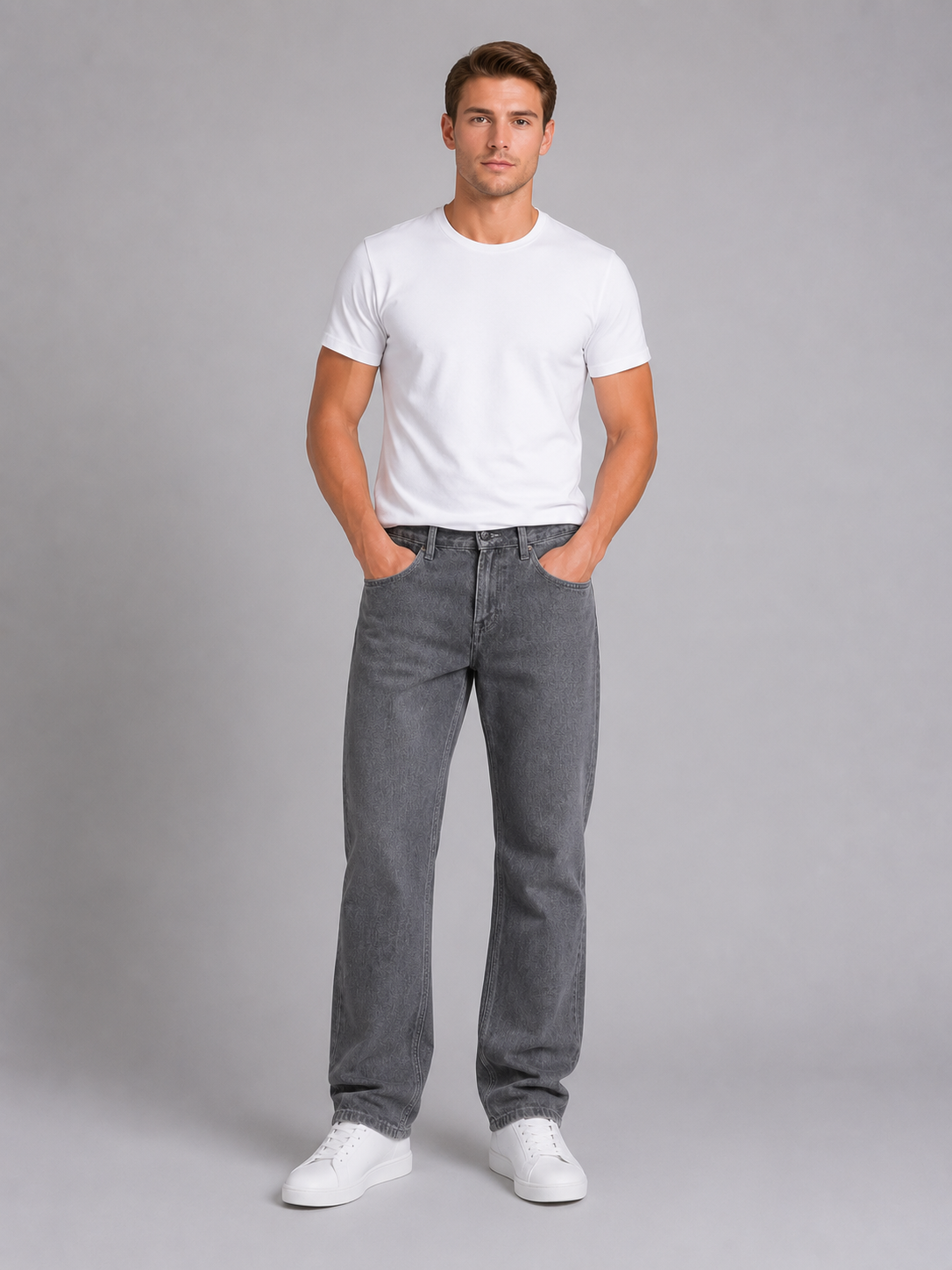 Men's Five-Pocket Straight-Leg Jeans – Everyday Fit
