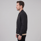 Bomber Jacket Ribbed Collar Cuffs Full-Zip - Regular Fit