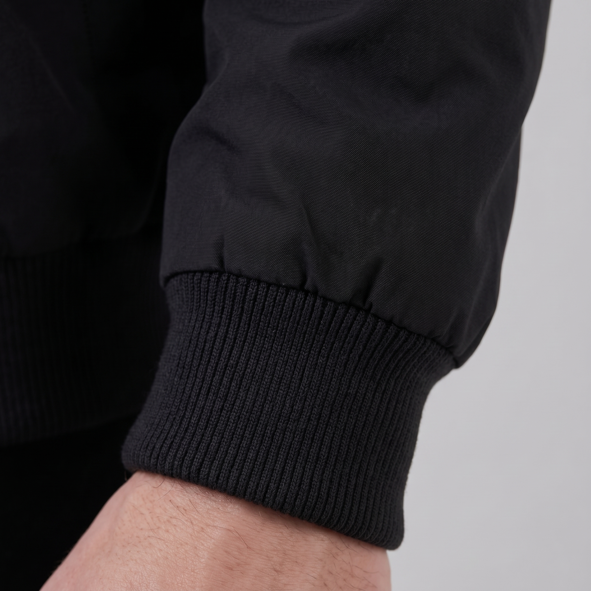 Bomber Jacket Ribbed Collar Cuffs Full-Zip - Regular Fit