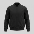 Bomber Jacket Ribbed Collar Cuffs Full-Zip - Regular Fit