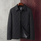 Diamond Quilted Jacket Shirt Collar - Classic Fit