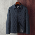 Diamond Quilted Jacket Shirt Collar - Classic Fit