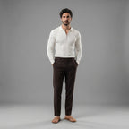 Ribbed Knit Polo Collar Half-Zip Sweater - Slim Fit