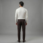 Ribbed Knit Polo Collar Half-Zip Sweater - Slim Fit