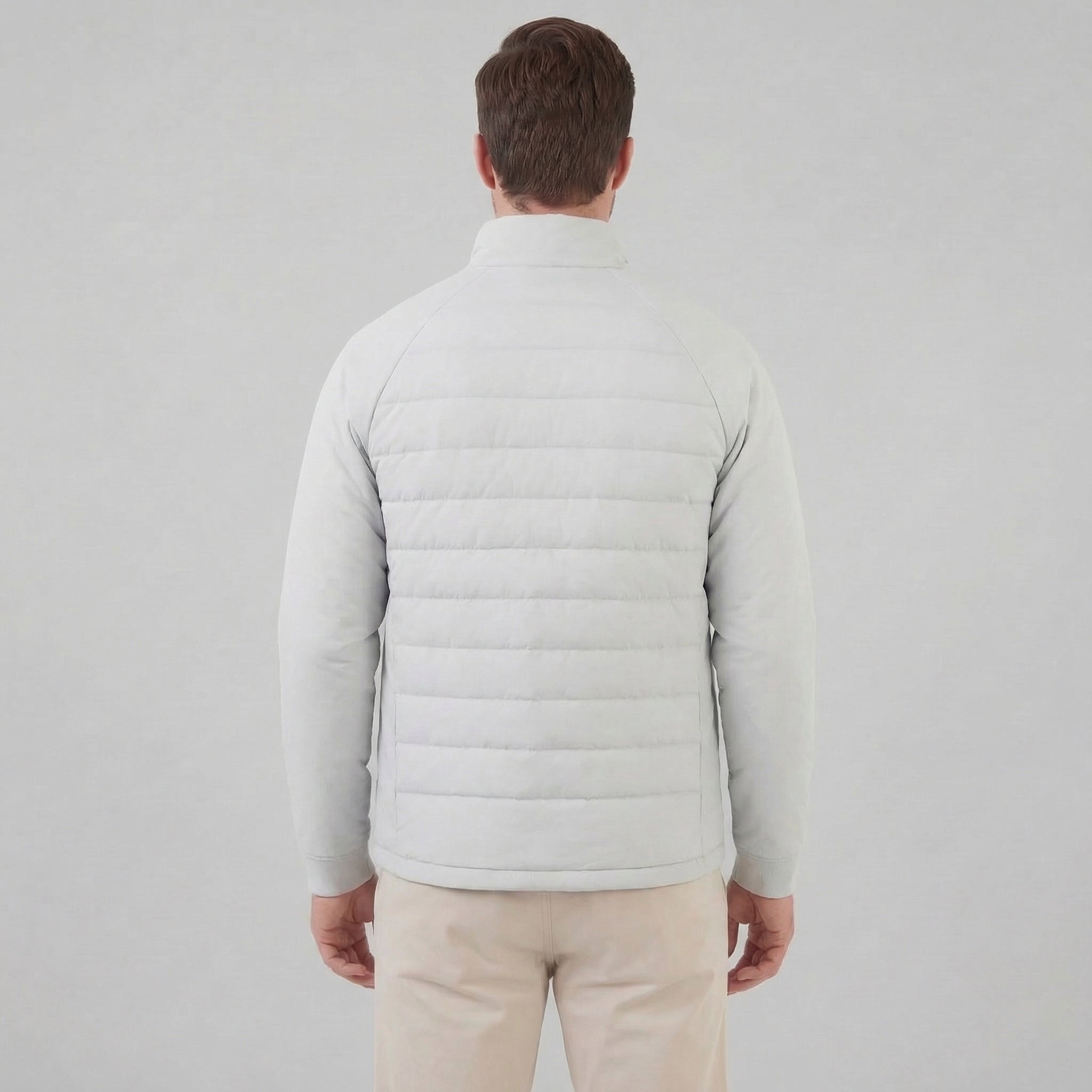 Hybrid Quilted Jacket Jersey Sleeves Full-Zip - Regular Fit