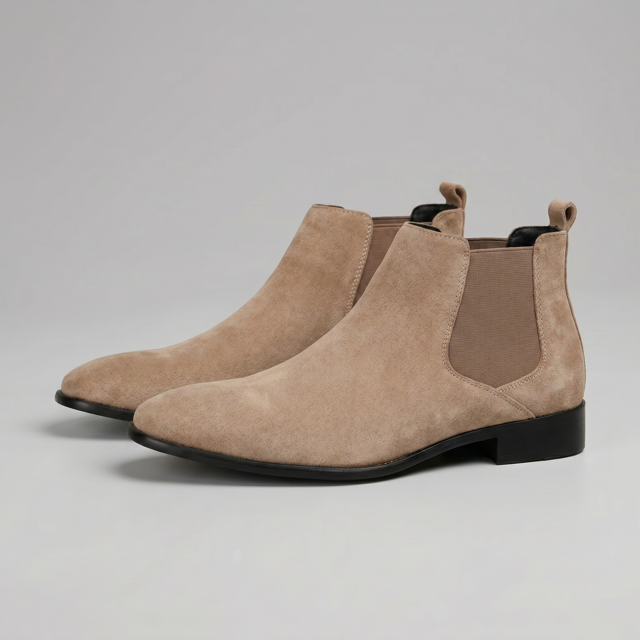 Suede Chelsea Boots Elastic Side Panel - Ankle Boot
