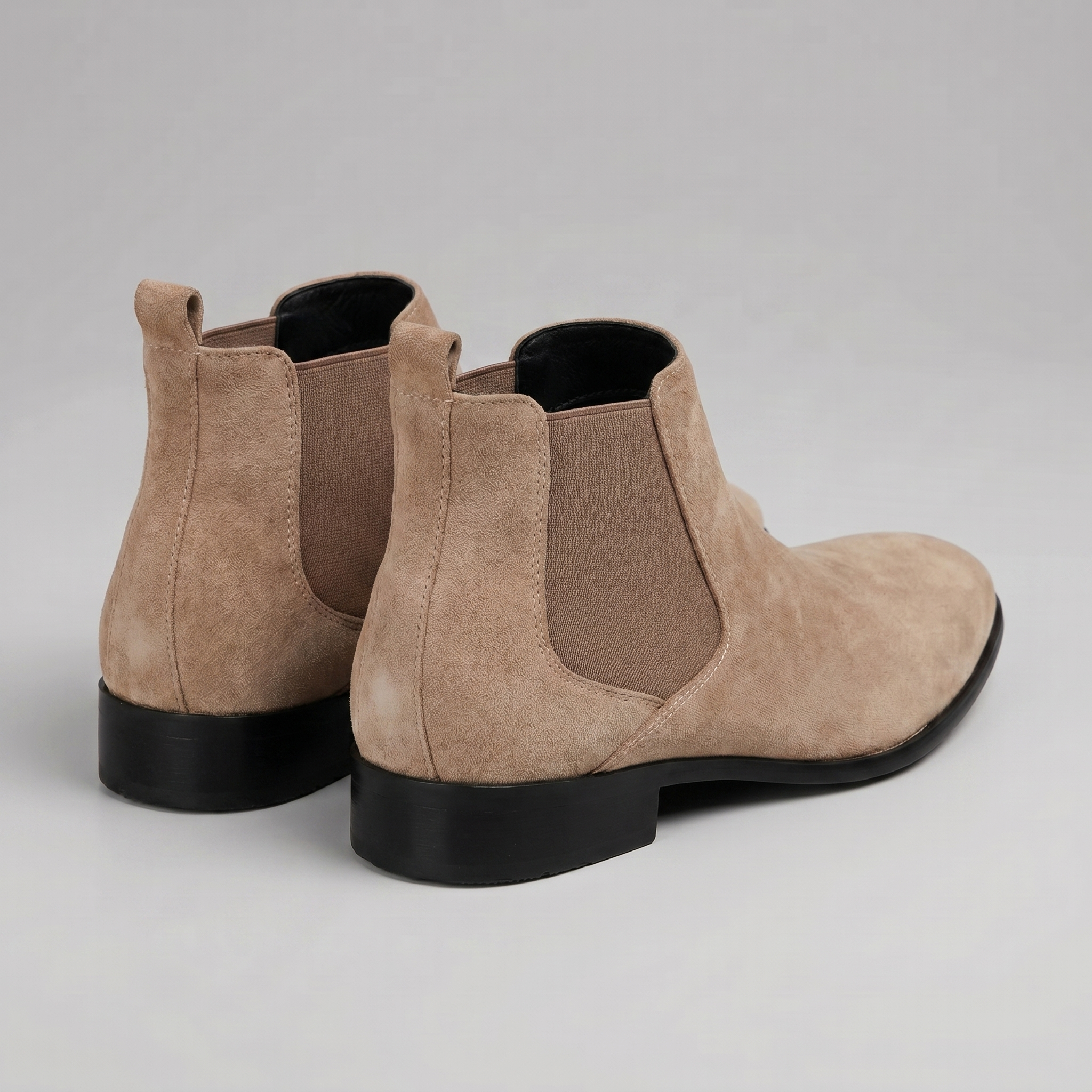 Suede Chelsea Boots Elastic Side Panel - Ankle Boot