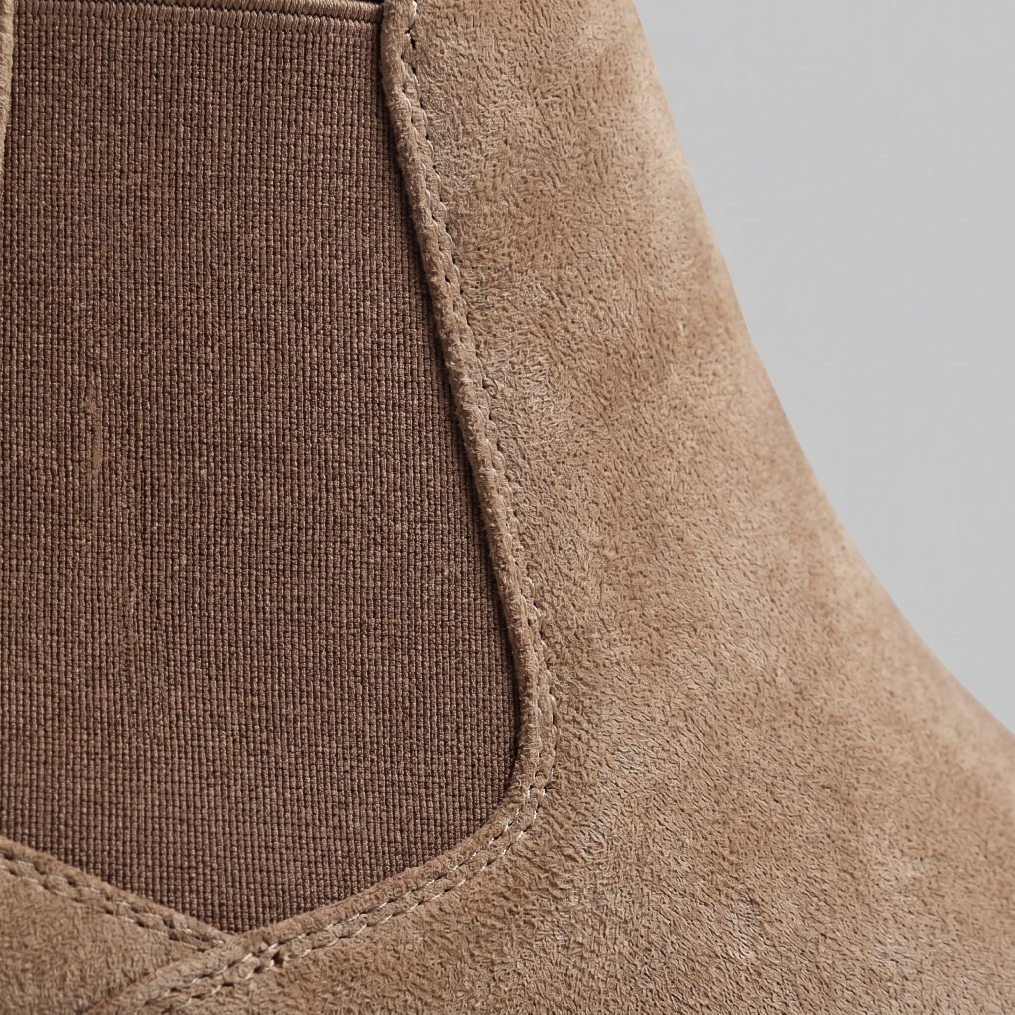 Suede Chelsea Boots Elastic Side Panel - Ankle Boot