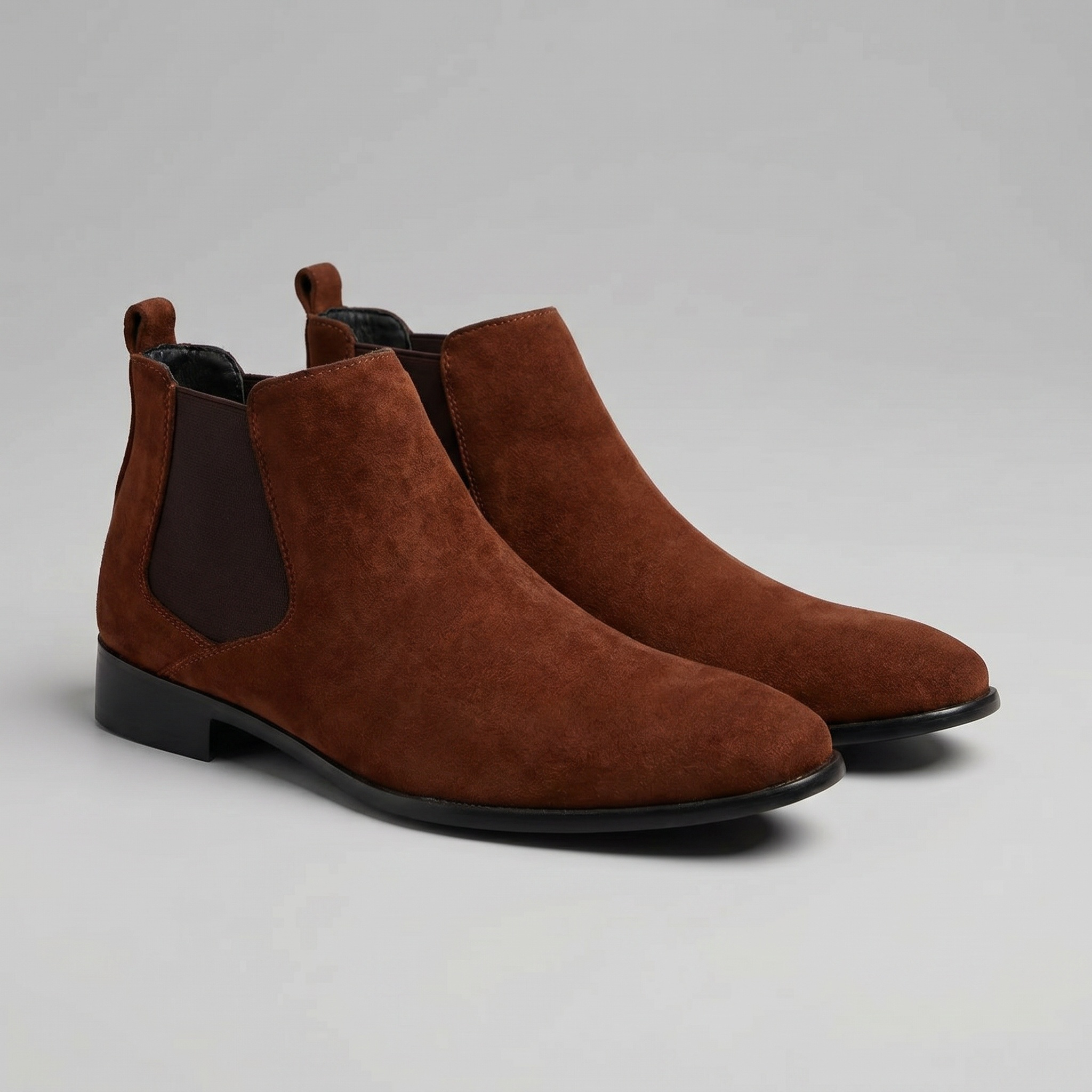 Suede Chelsea Boots Elastic Side Panel - Ankle Boot