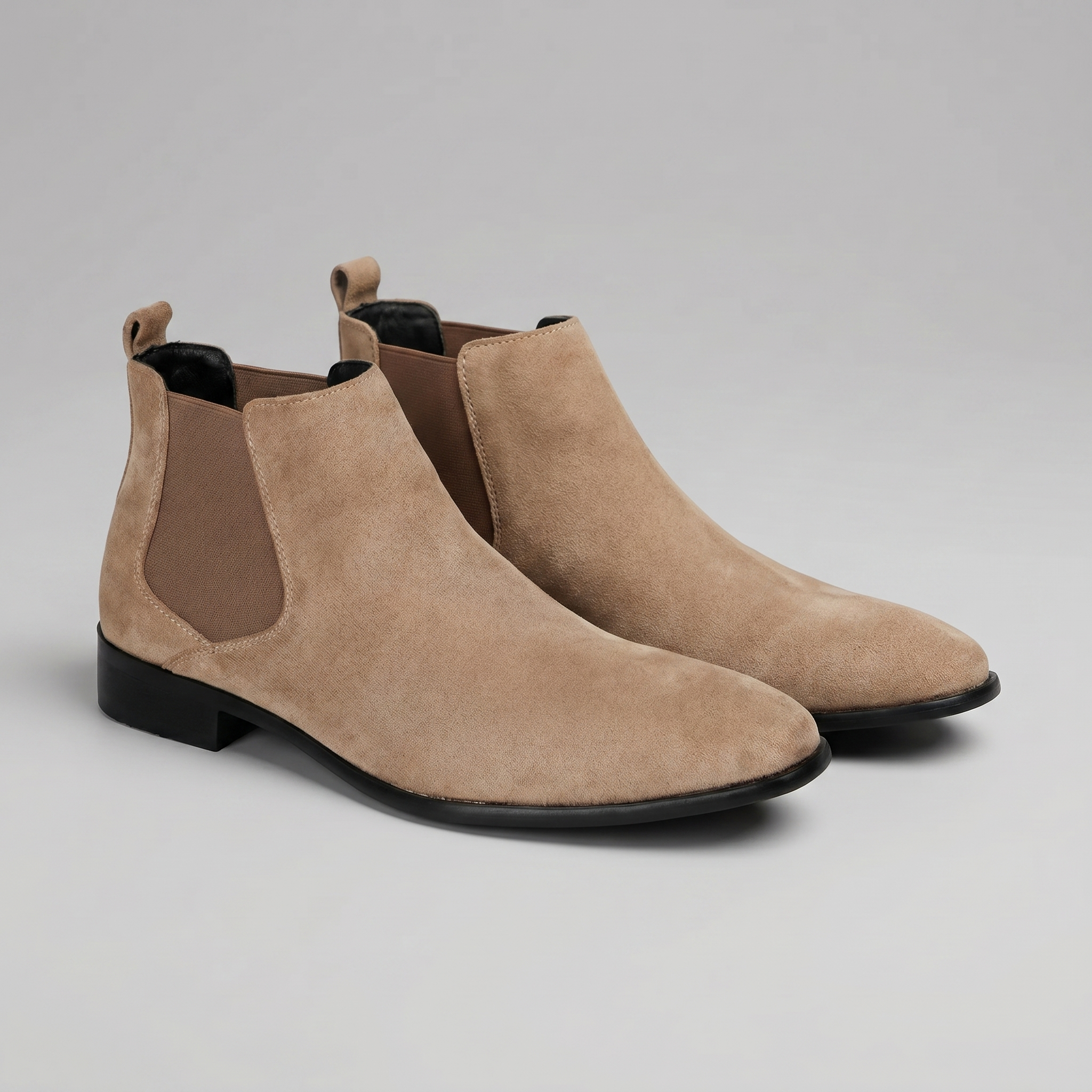 Suede Chelsea Boots Elastic Side Panel - Ankle Boot