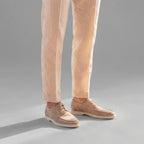 Suede Boat Shoes Moc Toe Lace-Up - Casual Wear