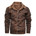 Men's Sherpa-Lined Suede Jacket – Warm Regular Fit