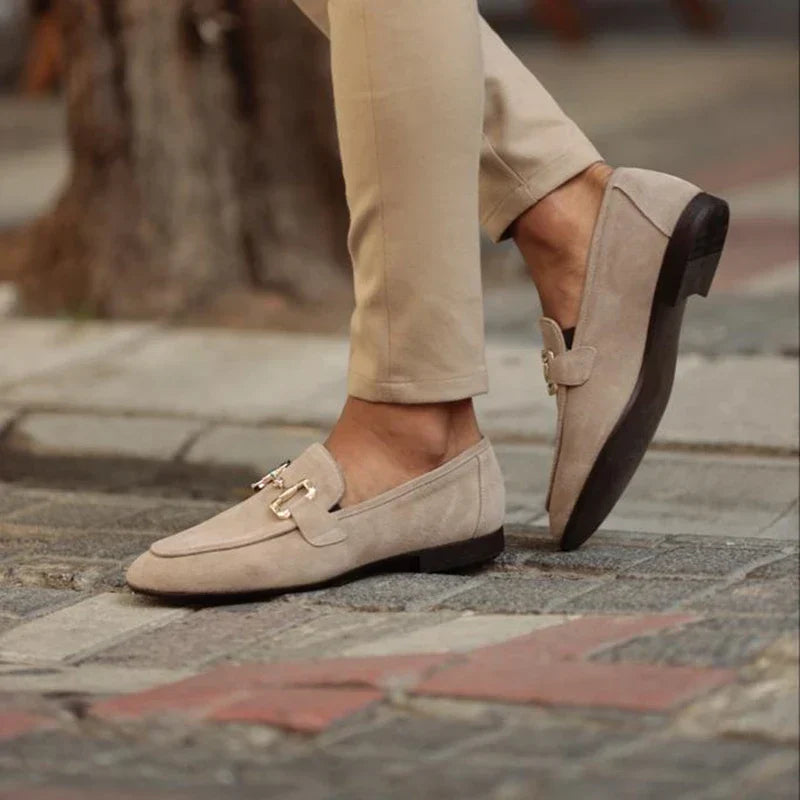 Suede Bit Loafers Horsebit Hardware Slip-On - Dress Wear