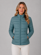 Women's Lightweight Zip Puffer Jacket – Slim Fit