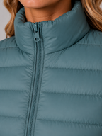 Women's Lightweight Zip Puffer Jacket – Slim Fit