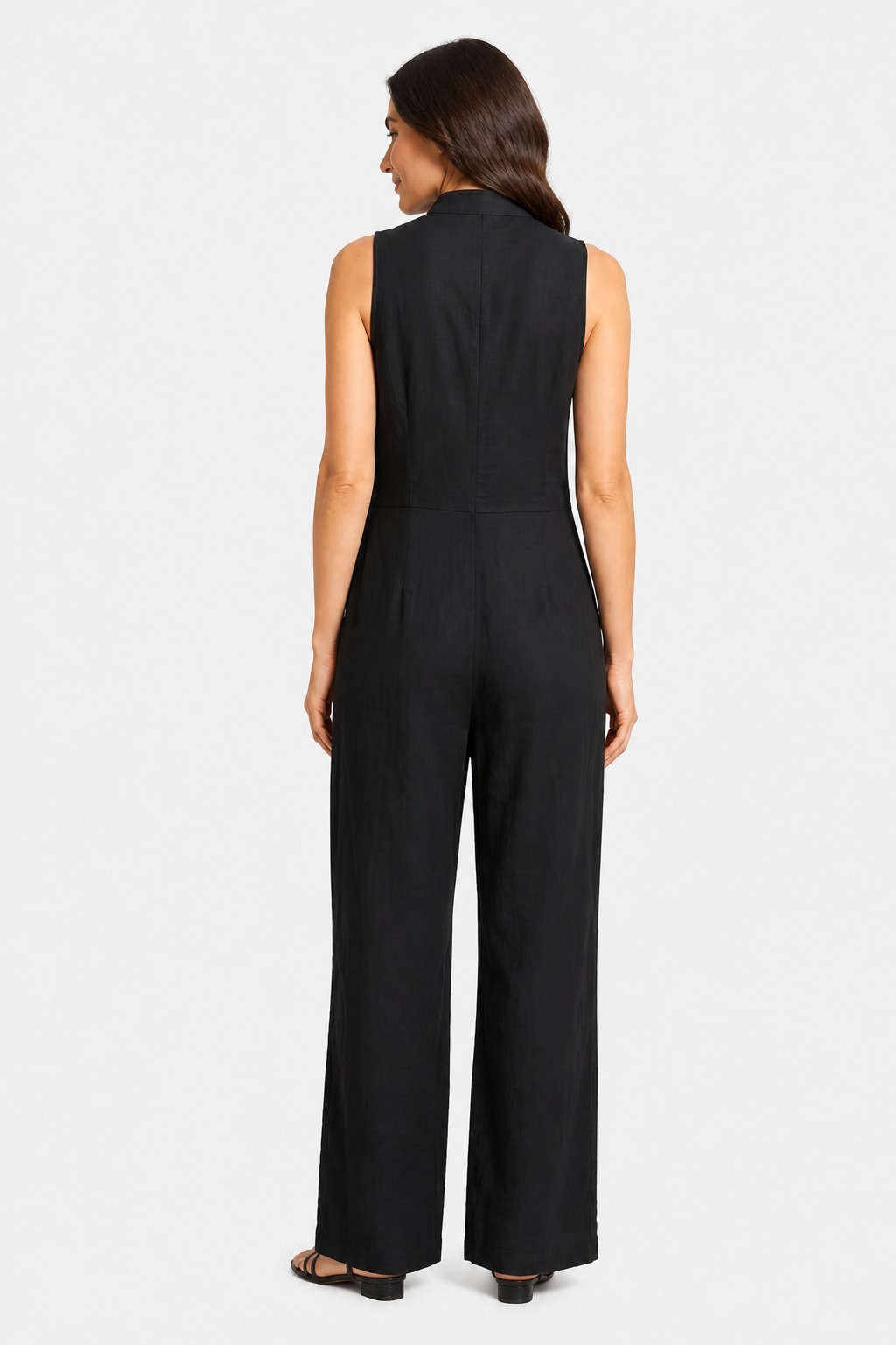 Noirvane – Relaxed minimalist silhouette – Jumpsuit - Black - back