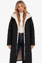 Fairford – Everyday comfort – Women’s fleece coat - Black - front