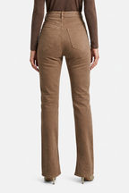 Carmelisse – Sculpted high waist – Flare jeans - Brown - back