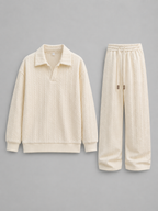 Cable knit two piece set co-ord for men – product image 4