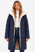 Fairford – Everyday comfort – Women’s fleece coat - Dark Blue - front