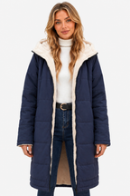 Fairford – Everyday comfort – Women’s fleece coat - Dark Blue - front