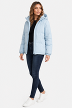 Caeloria – Quilted warmth – Hooded puffer jacket - Default - side left