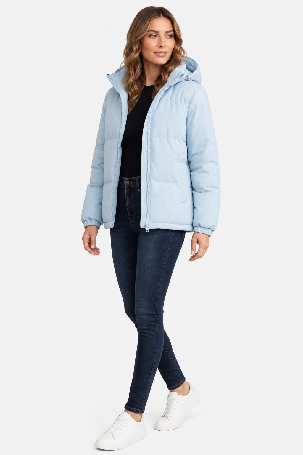 Caeloria – Quilted warmth – Hooded puffer jacket - Default - side left