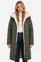 Fairford – Everyday comfort – Women’s fleece coat - Green - front