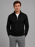 Half zip sweater pullover with high neck for men – product image 1