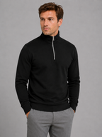 Half zip sweater pullover with high neck for men – product image 3