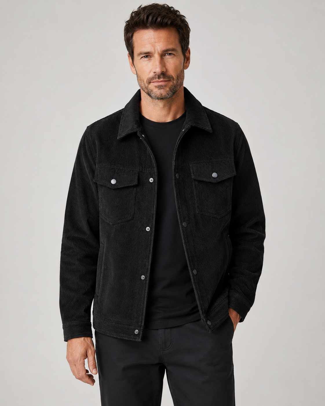 Corduroy Overshirt Shirt Jacket - Relaxed Fit