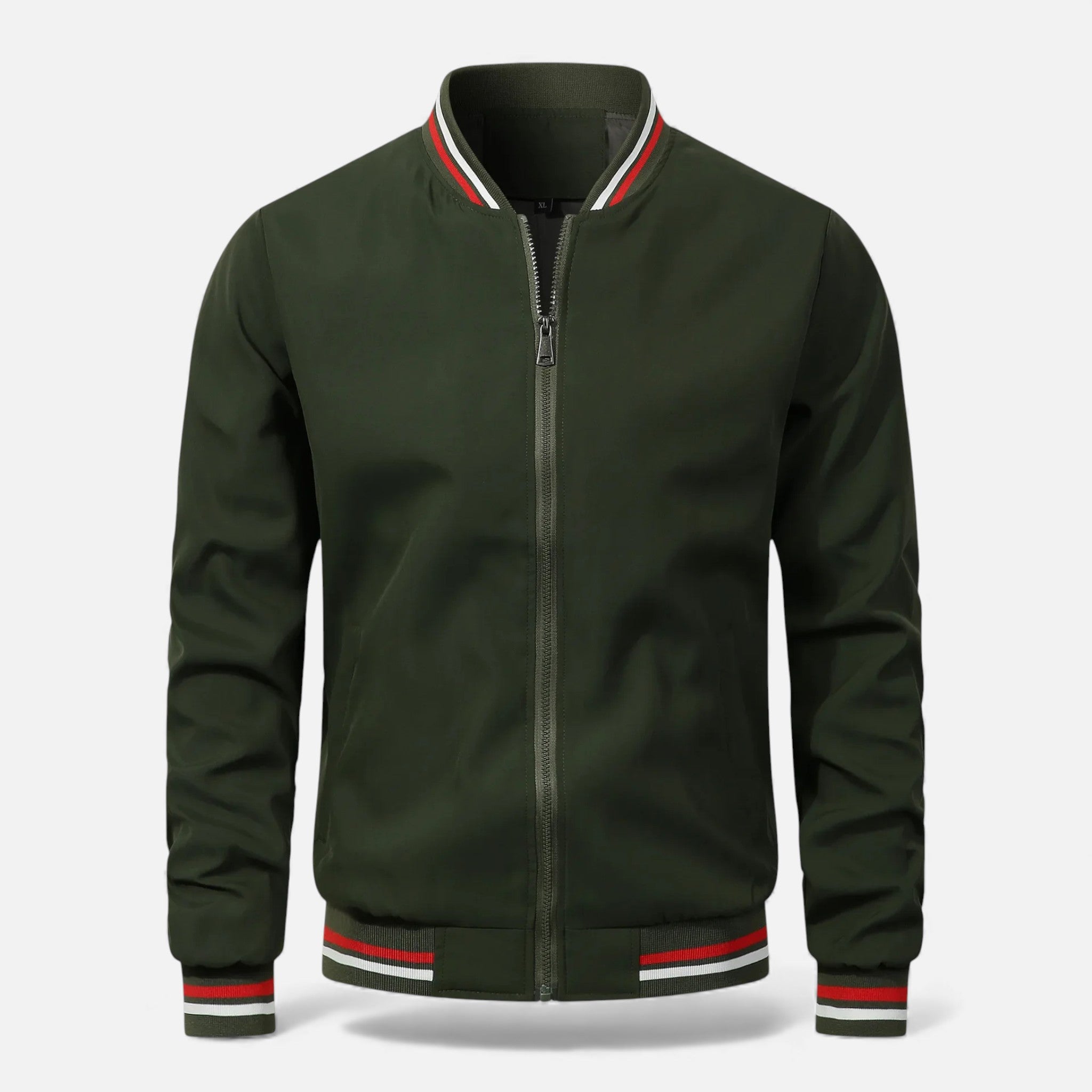 Men's Bomber Jacket with Longline Zip Front, view 9 of 14