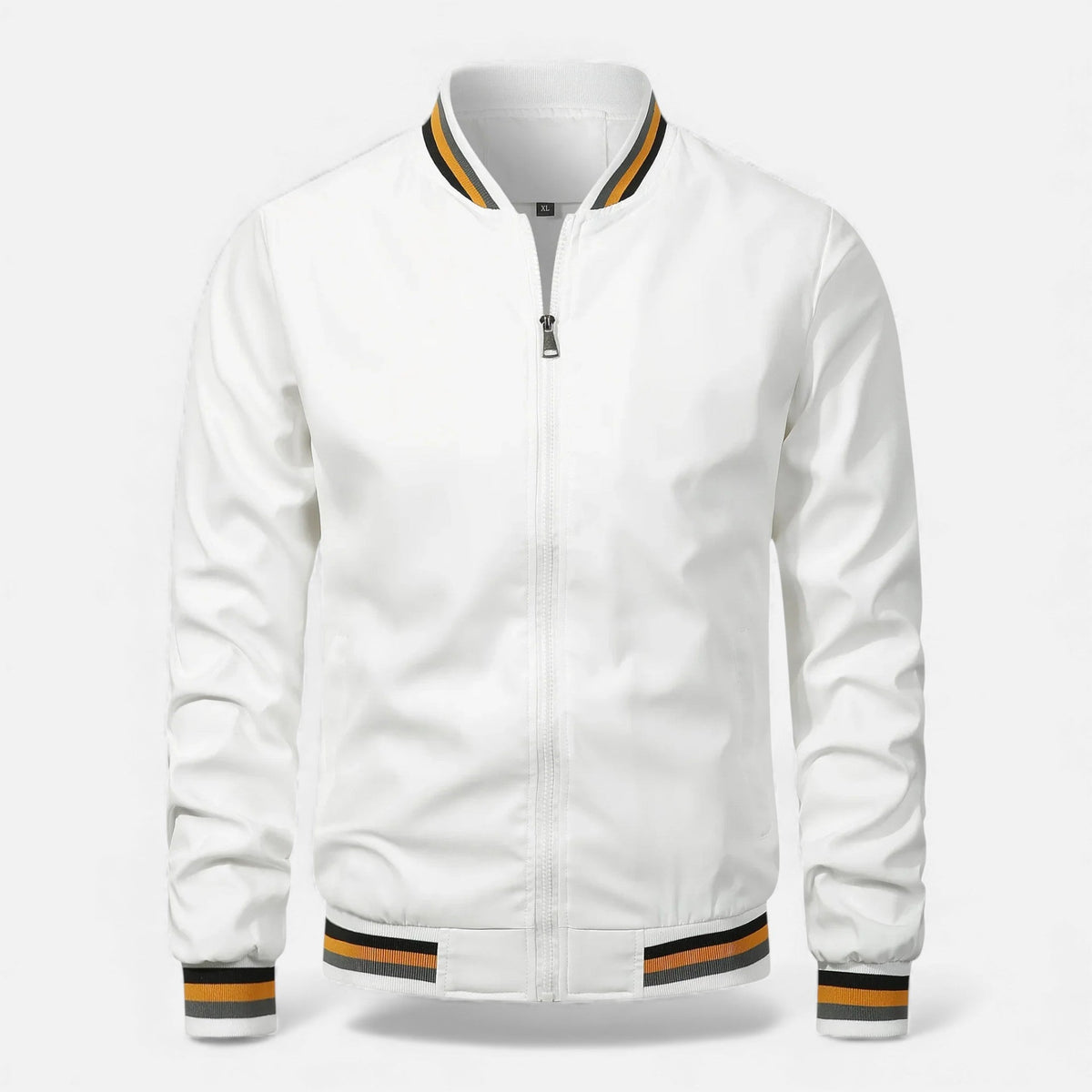 Men's Bomber Jacket with Longline Zip Front, view 13 of 14