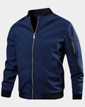 Men's bomber jacket, sleeve zip pocket flight coat – product image 1